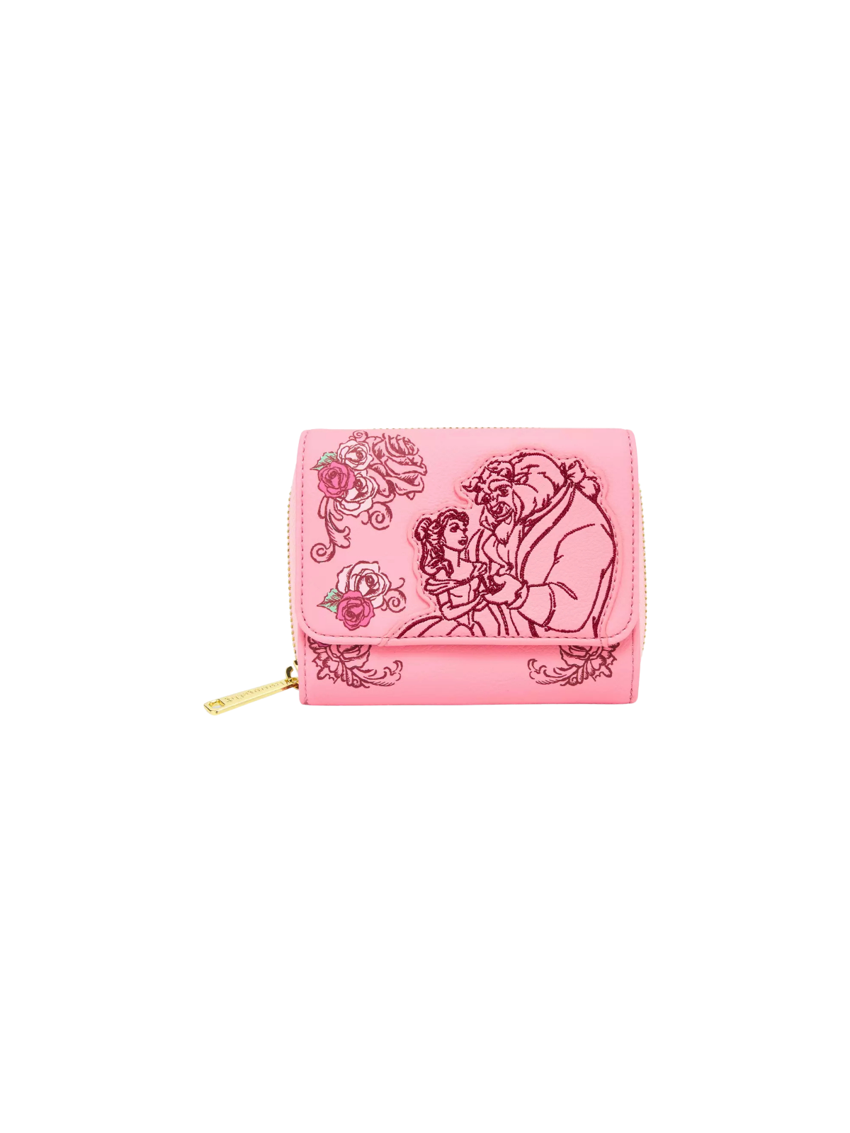 Portefeuille pink roses La belle & la bête LOUNGEFLY