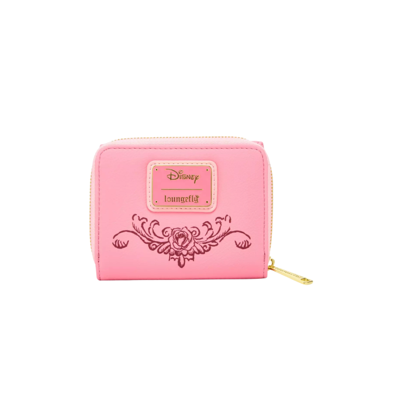 Portefeuille pink roses La belle & la bête LOUNGEFLY