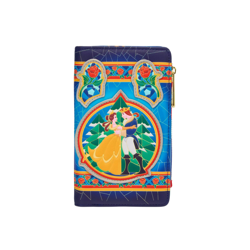 Portefeuille Stained glass La belle & la bête LOUNGEFLY