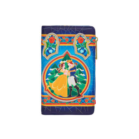 Portefeuille Stained glass La belle & la bête LOUNGEFLY