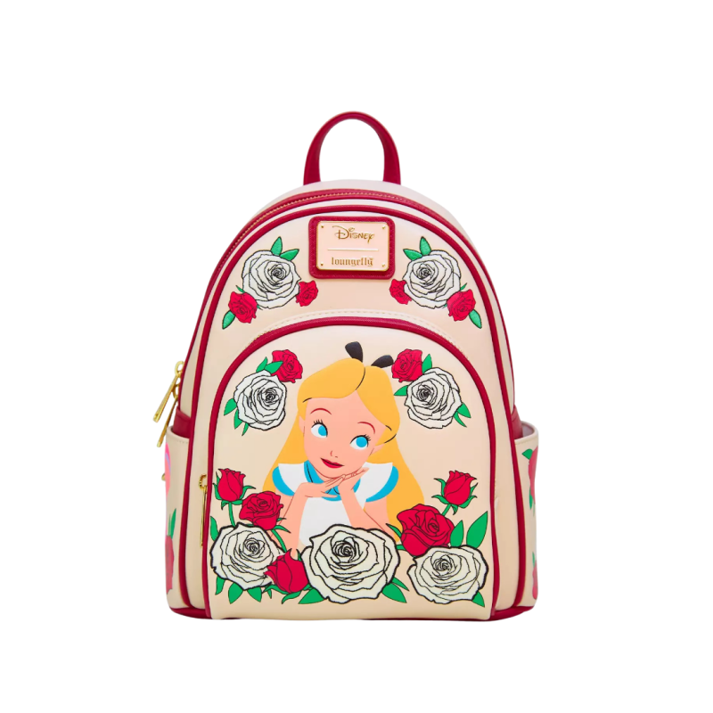 Sac à dos color changing roses Alice au pays des merveilles LOUNGEFLY