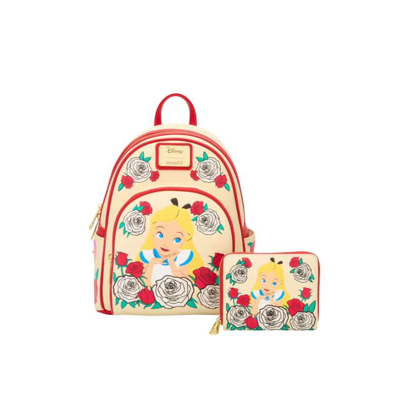 Sac à dos color changing roses Alice au pays des merveilles LOUNGEFLY