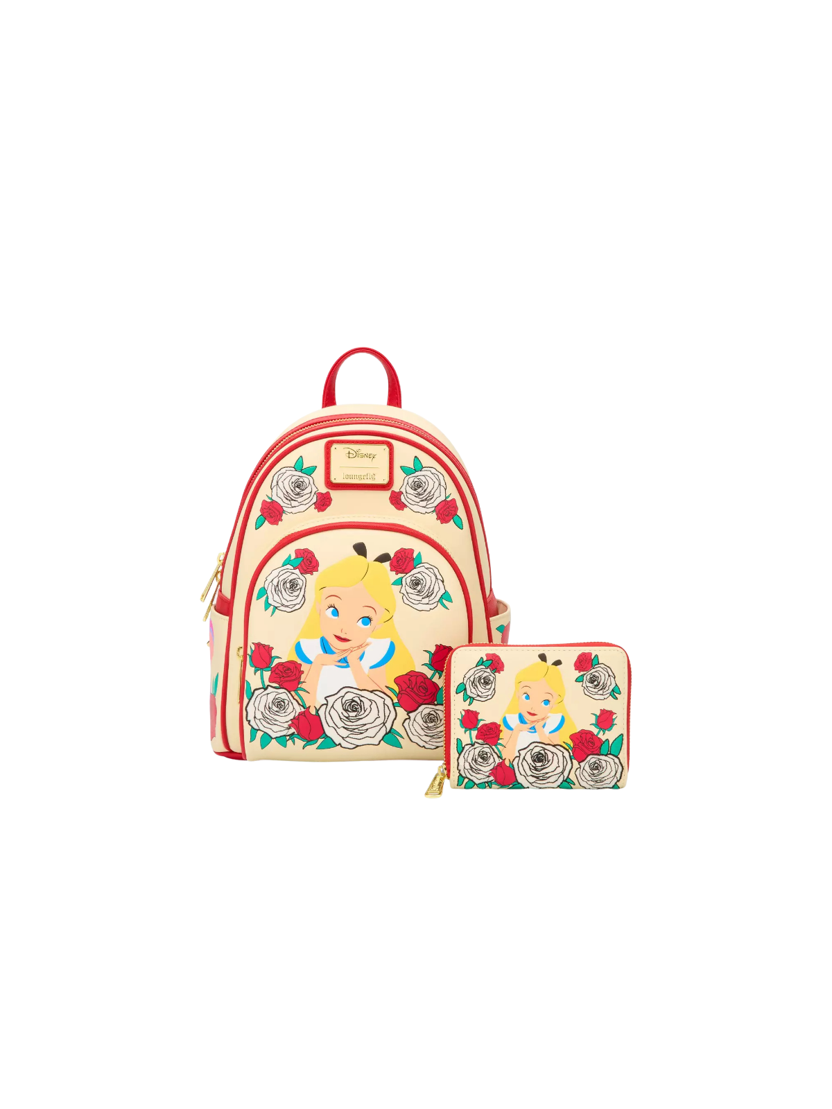 Sac à dos color changing roses Alice au pays des merveilles LOUNGEFLY