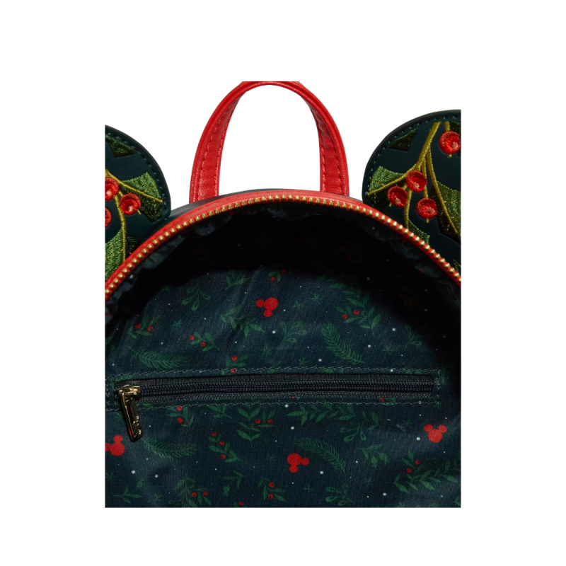 Sac à dos Holiday Holly ears Minnie mouse LOUNGEFLY