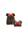 Sac à dos Holiday Holly ears Minnie mouse LOUNGEFLY