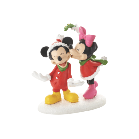 Figurine Mickey et Minnie Kiss Noël Department 56  4053053
