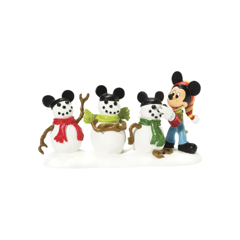 Figurine Mickey et les 3 Souris Department 56 Disney Noël 811289
