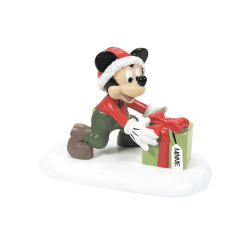 Figurine Mickey Cadeau Department 56 6010493 Disney Noël