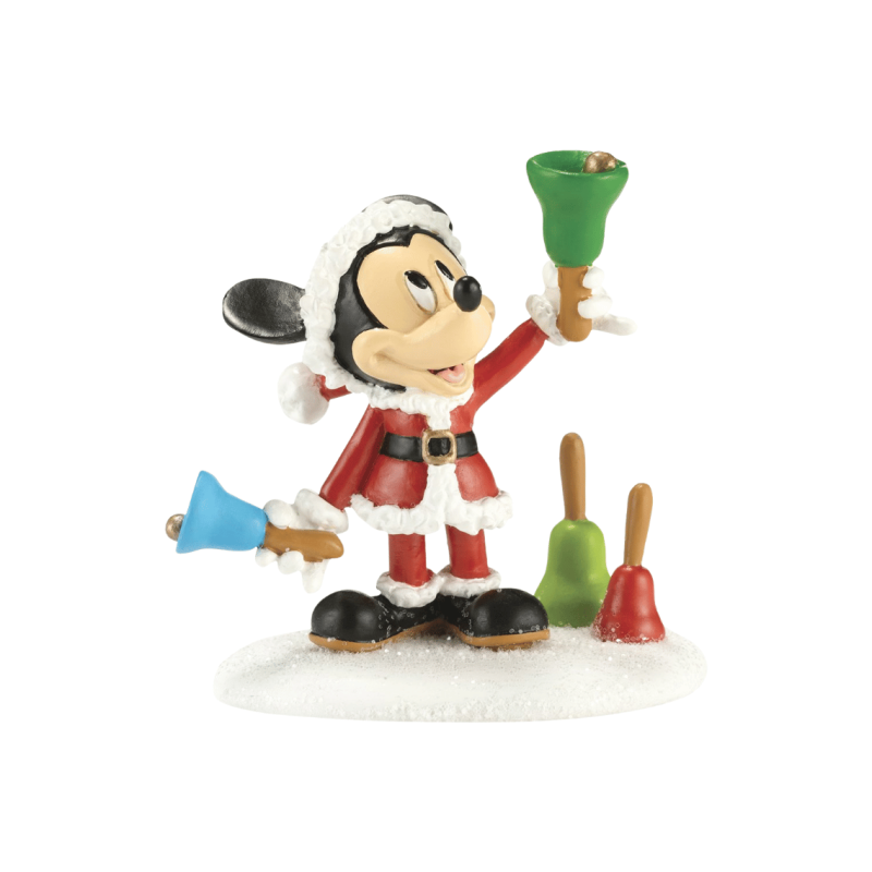 Figurine Mickey Cloches Noël Department 56 4032206 Disney