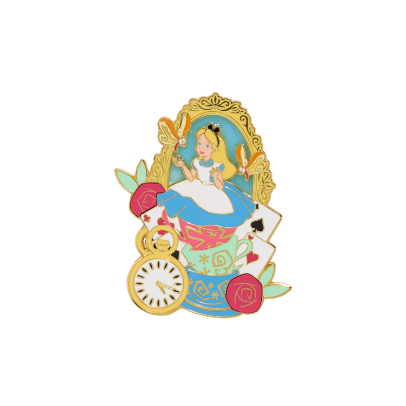 Pin's Alice portrait Alice au pays des merveilles LOUNGEFLY