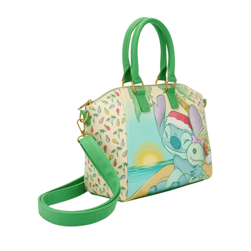 Sac à main Stitch et Souillon Noël LOUNGEFLY