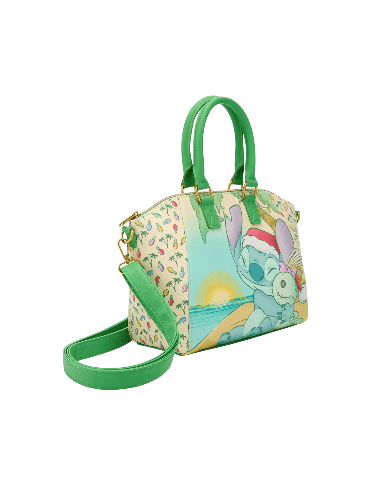 Sac à main Stitch et Souillon Noël LOUNGEFLY