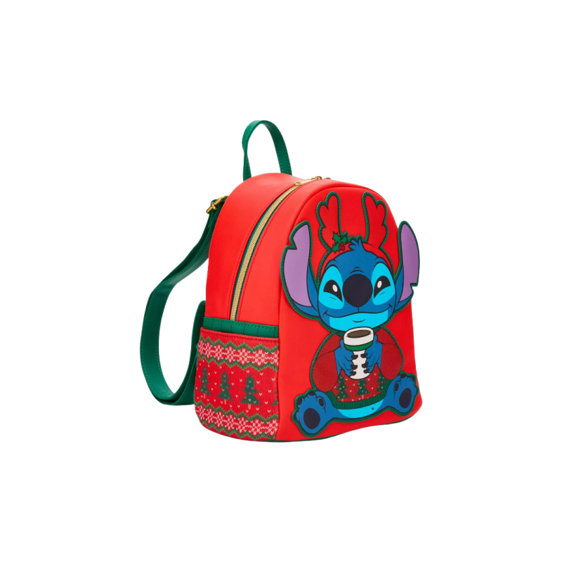 Sac à dos Holiday sweater Stitch LOUNGEFLY