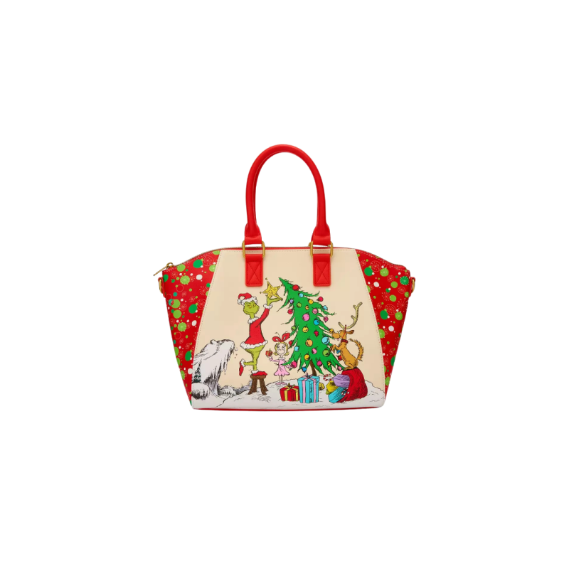 Sac à bandoulière Dr Seuss Le Grinch trio tree LOUNGEFLY