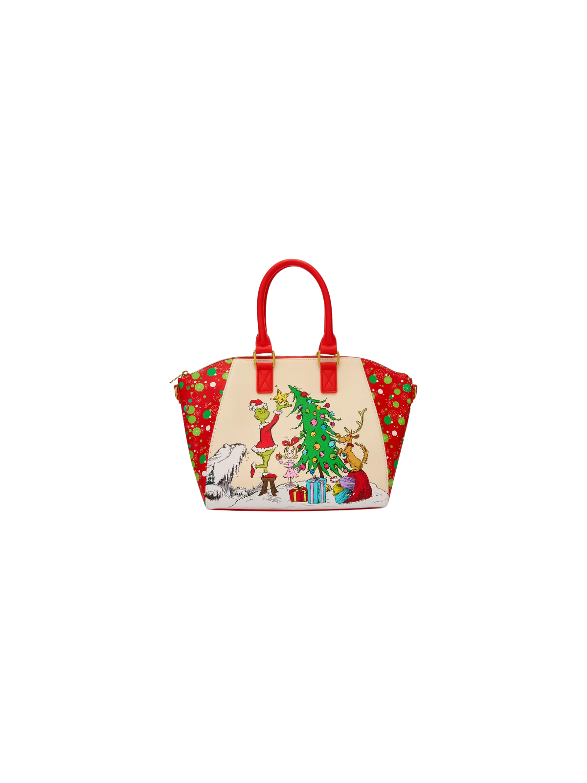 Sac à bandoulière Dr Seuss Le Grinch trio tree LOUNGEFLY