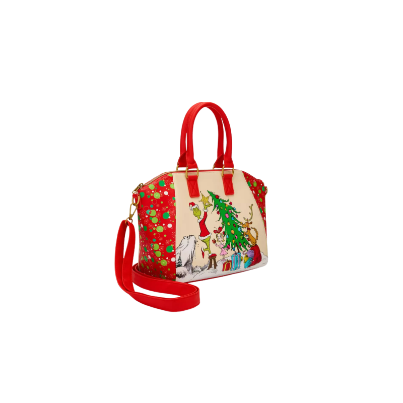 Sac à bandoulière Dr Seuss Le Grinch trio tree LOUNGEFLY