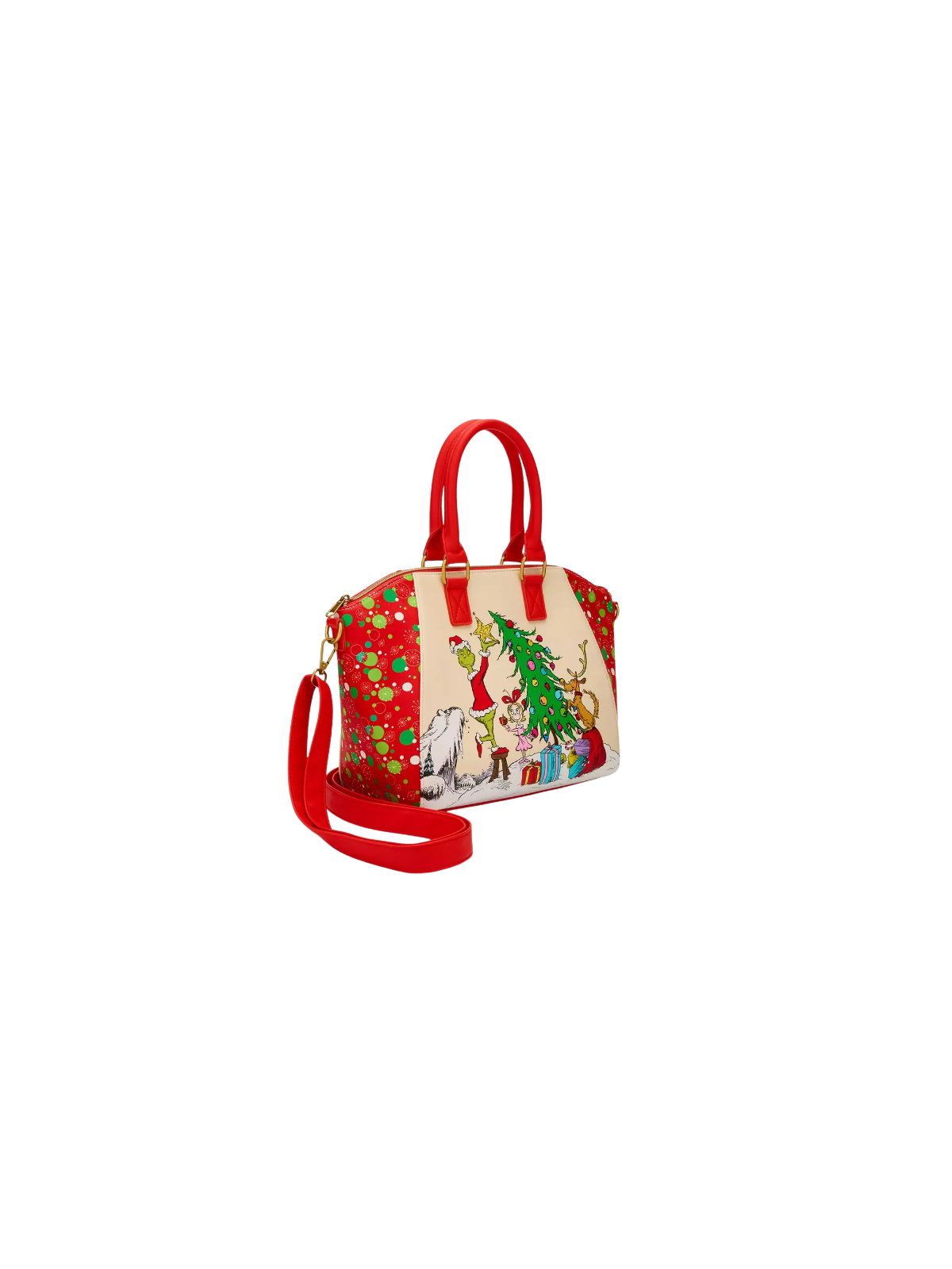 Sac à bandoulière Dr Seuss Le Grinch trio tree LOUNGEFLY