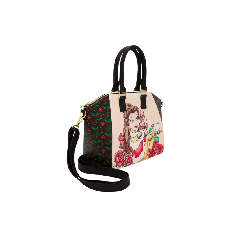 Sac à bandoulière holiday belle La belle & la bête LOUNGEFLY