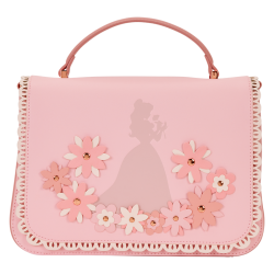 Sac à main Disney Princess Belle Pink Floral LOUNGFELY - Livraison 11/25