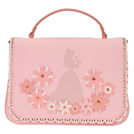 Sac à main Disney Princess Belle Pink Floral LOUNGFELY - Livraison 11/25