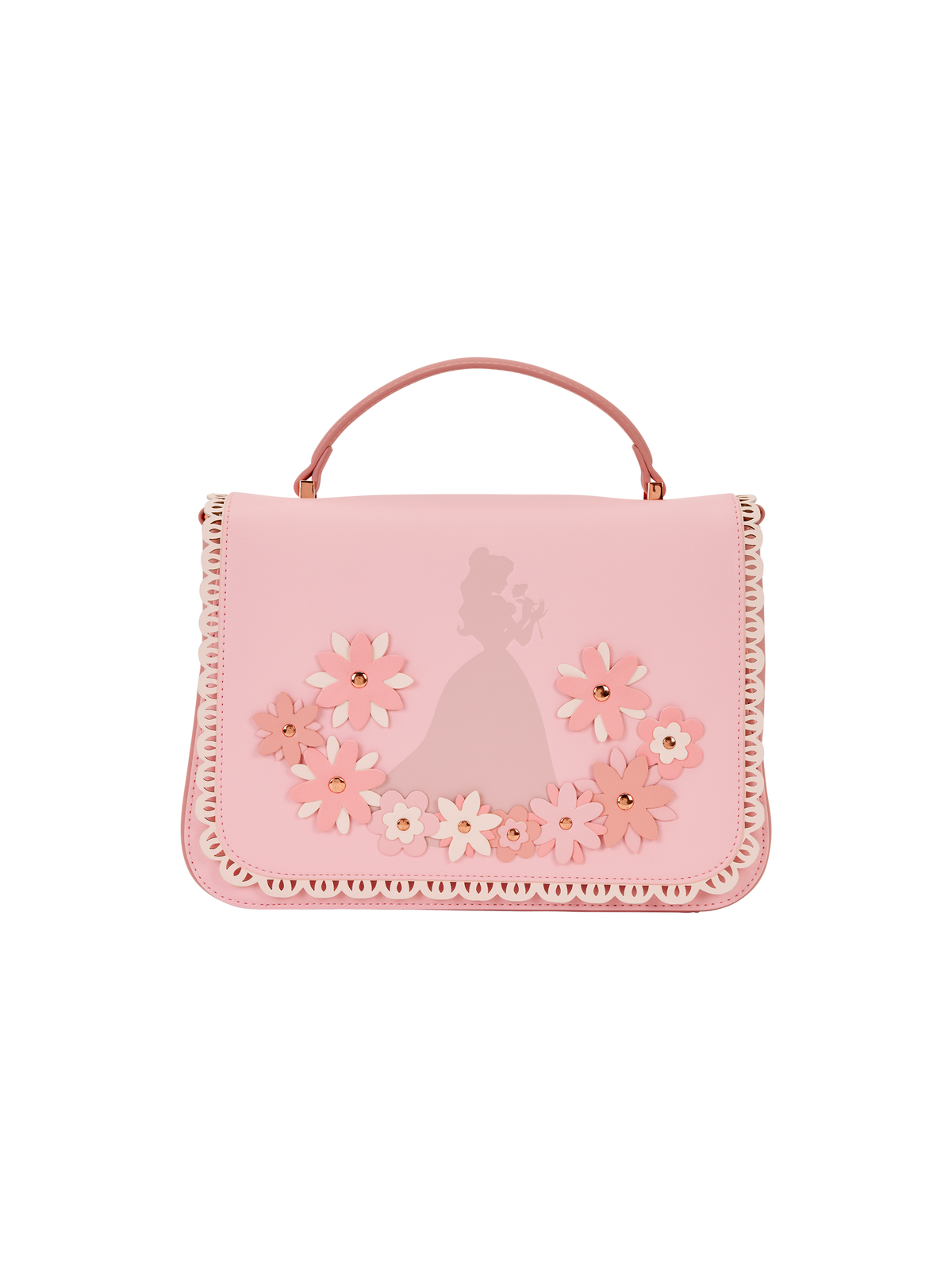 Sac à main Disney Princess Belle Pink Floral LOUNGFELY - Livraison 11/25