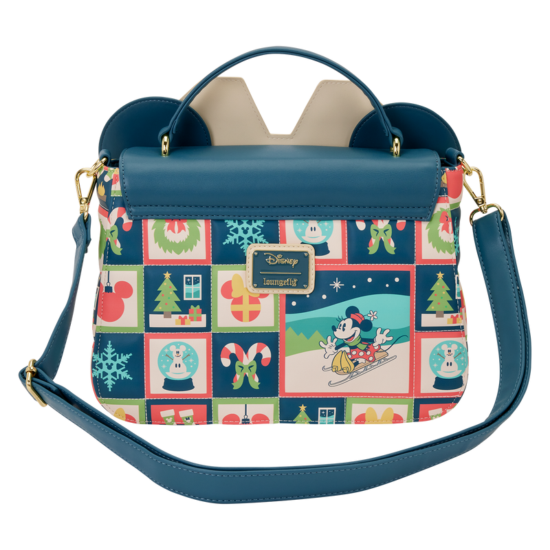 Sac bandoulière Minnie Checker Holiday LOUNGEFLY