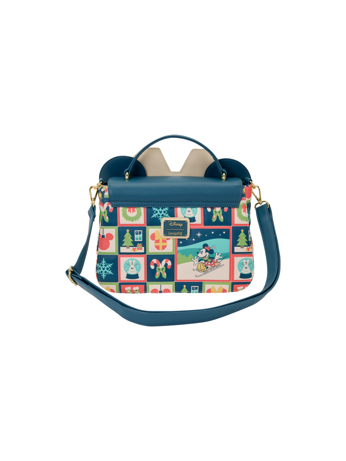 Sac bandoulière Minnie Checker Holiday LOUNGEFLY