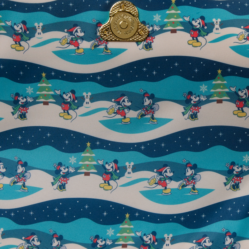 Sac bandoulière Minnie Checker Holiday LOUNGEFLY