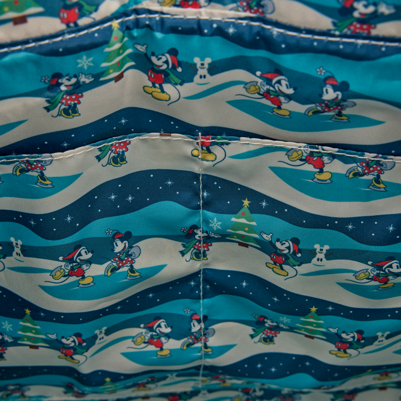 Sac convertible Mickey et ses amis Checker Holiday LOUNGEFLY