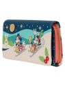 Portefeuille Mickey et Minnie Checker Holiday LOUNGEFLY