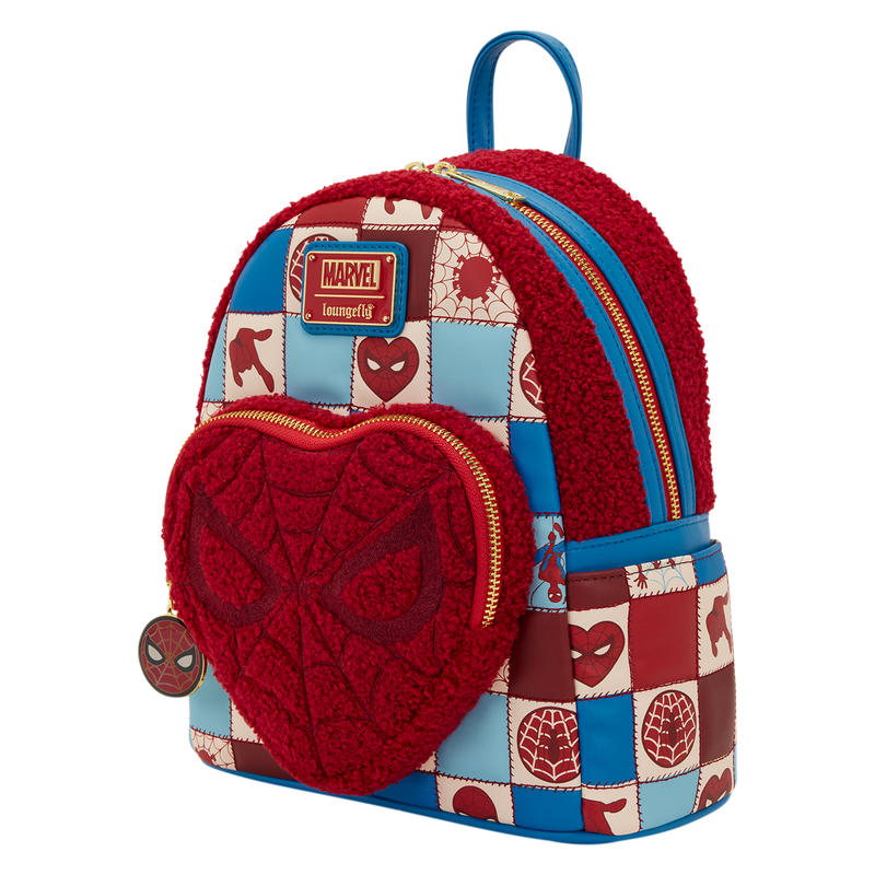 Sac à dos Marvel Spiderman Sherpa Heart LOUNGEFLY