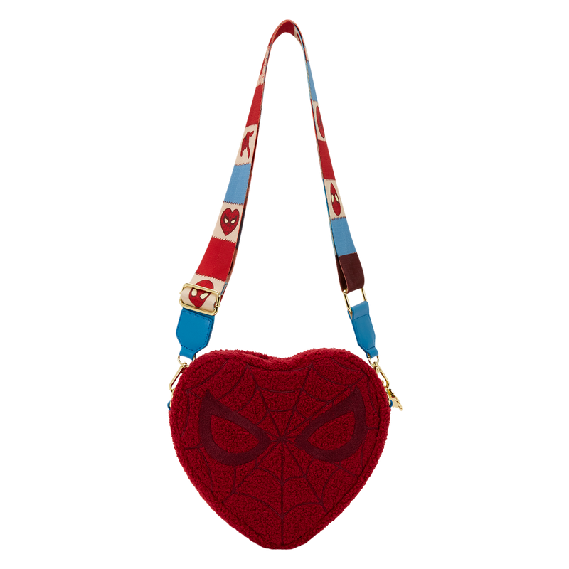 Sac bandoulière Marvel SpiderMan Sherpa Heart LOUNGEFLY
