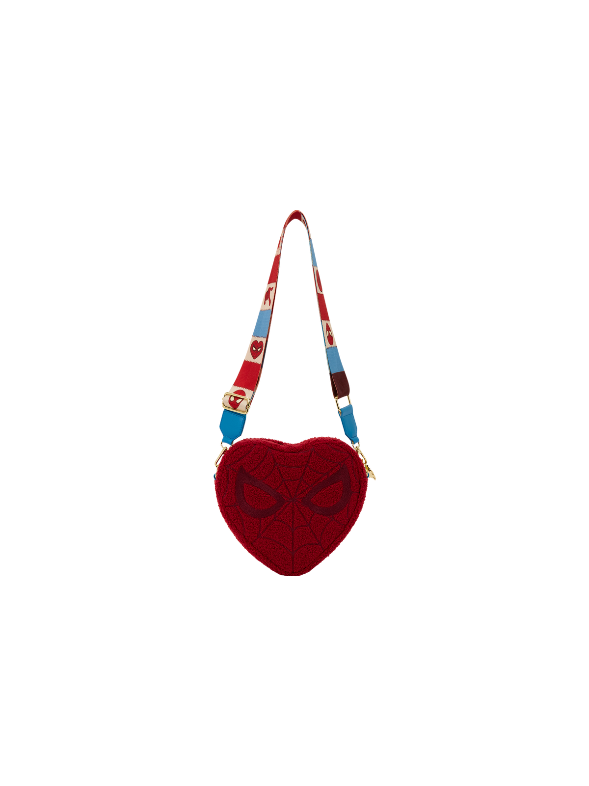 Sac bandoulière Marvel SpiderMan Sherpa Heart LOUNGEFLY