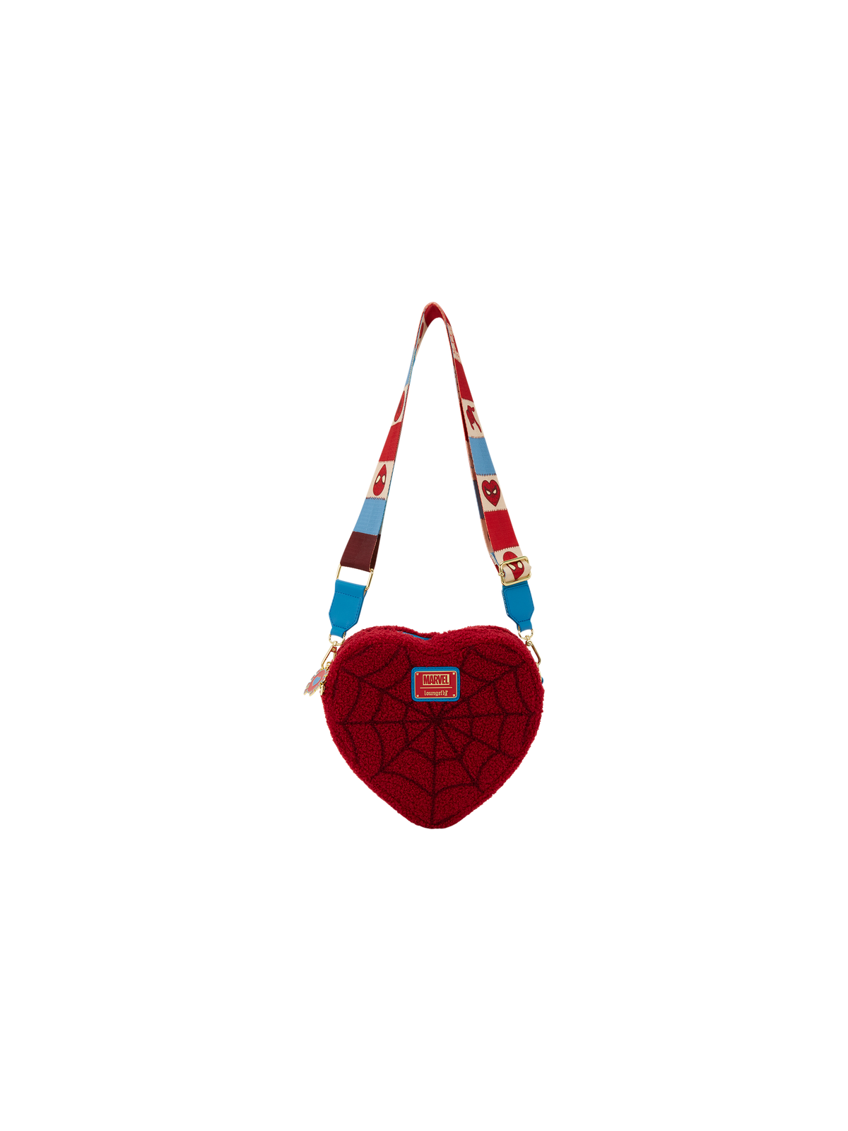 Sac bandoulière Marvel SpiderMan Sherpa Heart LOUNGEFLY
