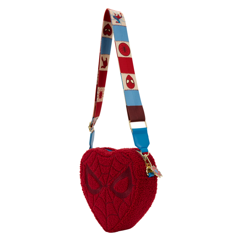 Sac bandoulière Marvel SpiderMan Sherpa Heart LOUNGEFLY