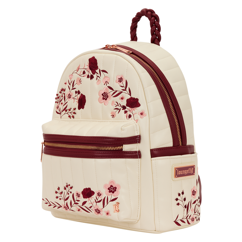 Sac à dos Cream & Red Floral LOUNGEFLY