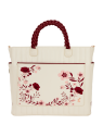 Sac Cream & Red Floral convertible LOUNGEFLY