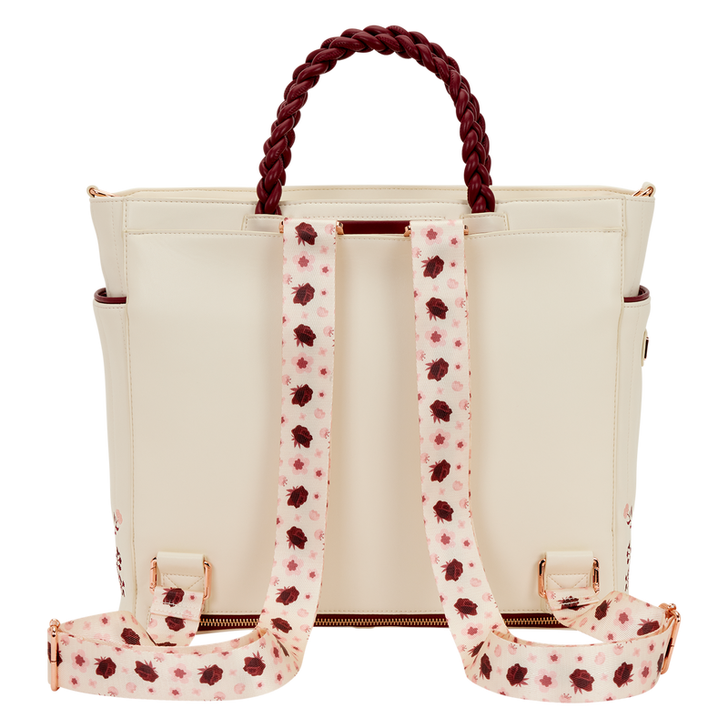 Sac Cream & Red Floral convertible LOUNGEFLY