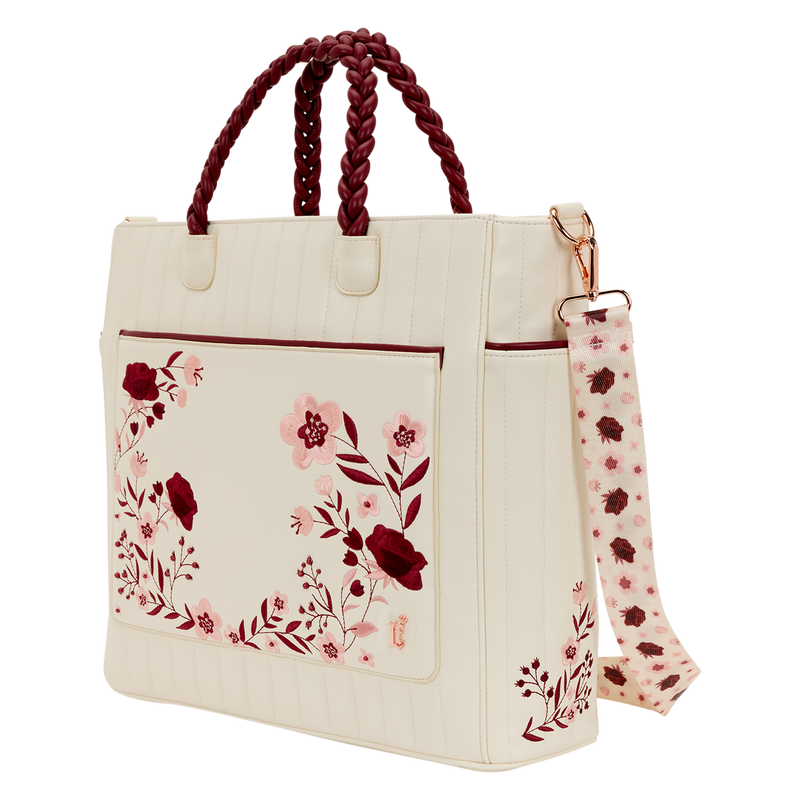 Sac Cream & Red Floral convertible LOUNGEFLY