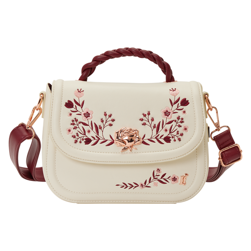Sac bandoulière Cream & Red Floral convertible LOUNGEFLY