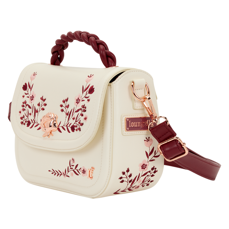 Sac bandoulière Cream & Red Floral convertible LOUNGEFLY