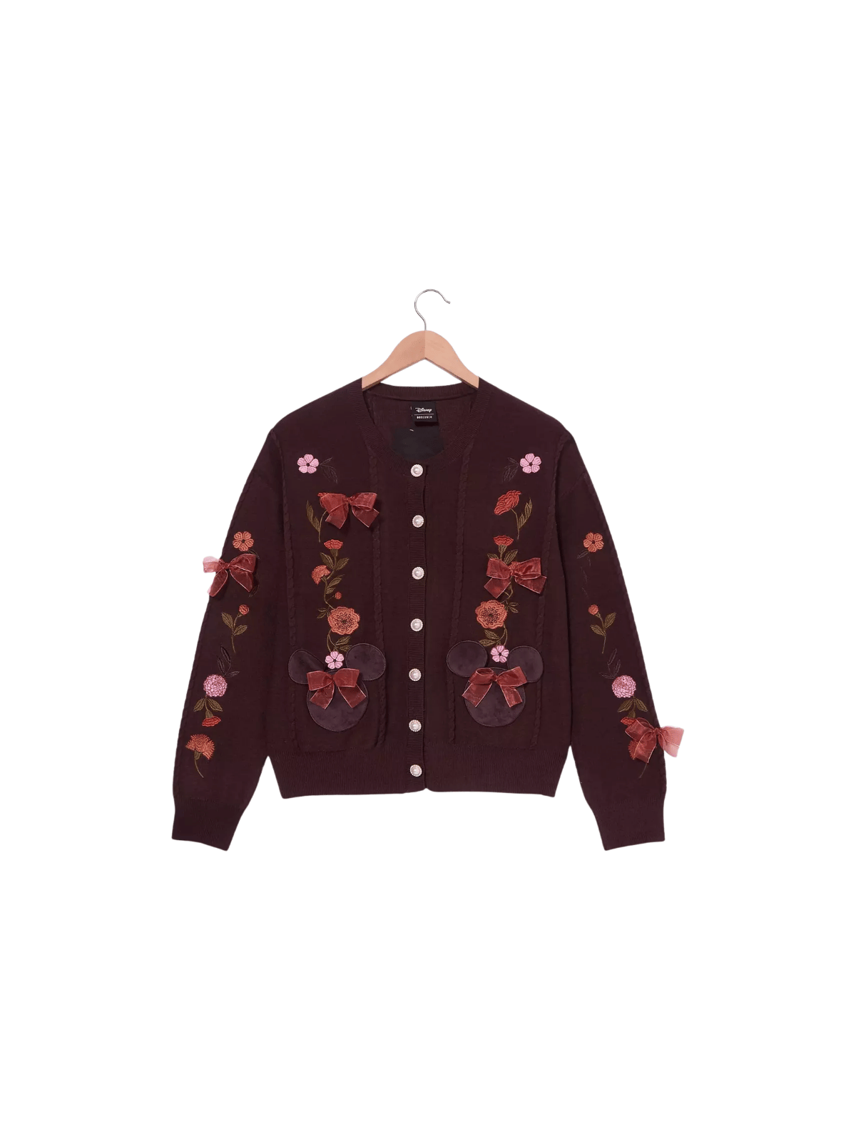 Cardigan Minnie imprimé floral d'automne Disney