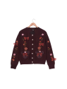 Cardigan Minnie imprimé floral d'automne Disney