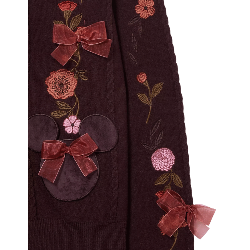 Cardigan Minnie imprimé floral d'automne Disney