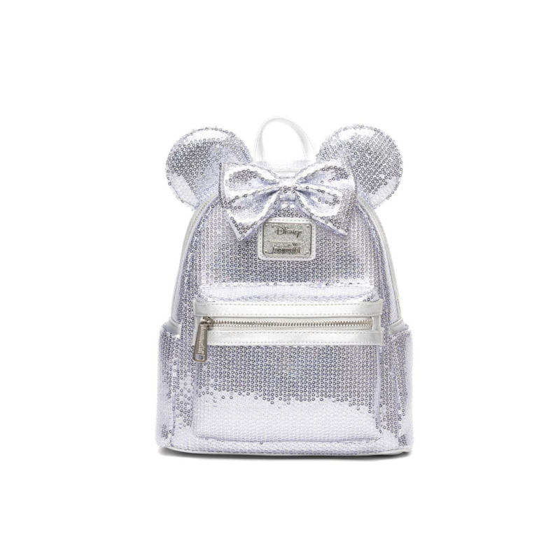 Sac à dos platinium sequins Minnie Mouse LOUNGEFLY