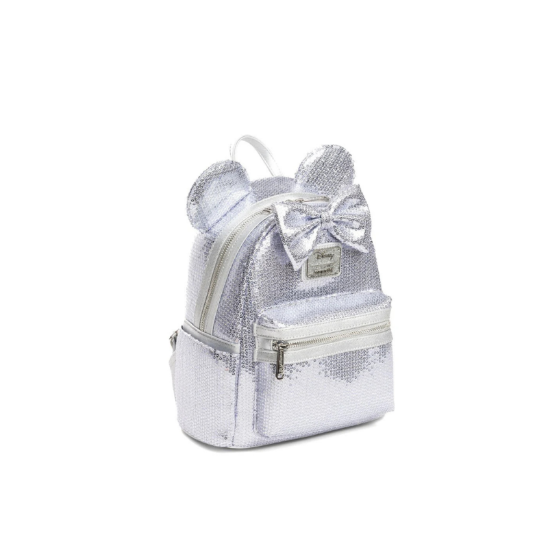 Sac à dos platinium sequins Minnie Mouse LOUNGEFLY
