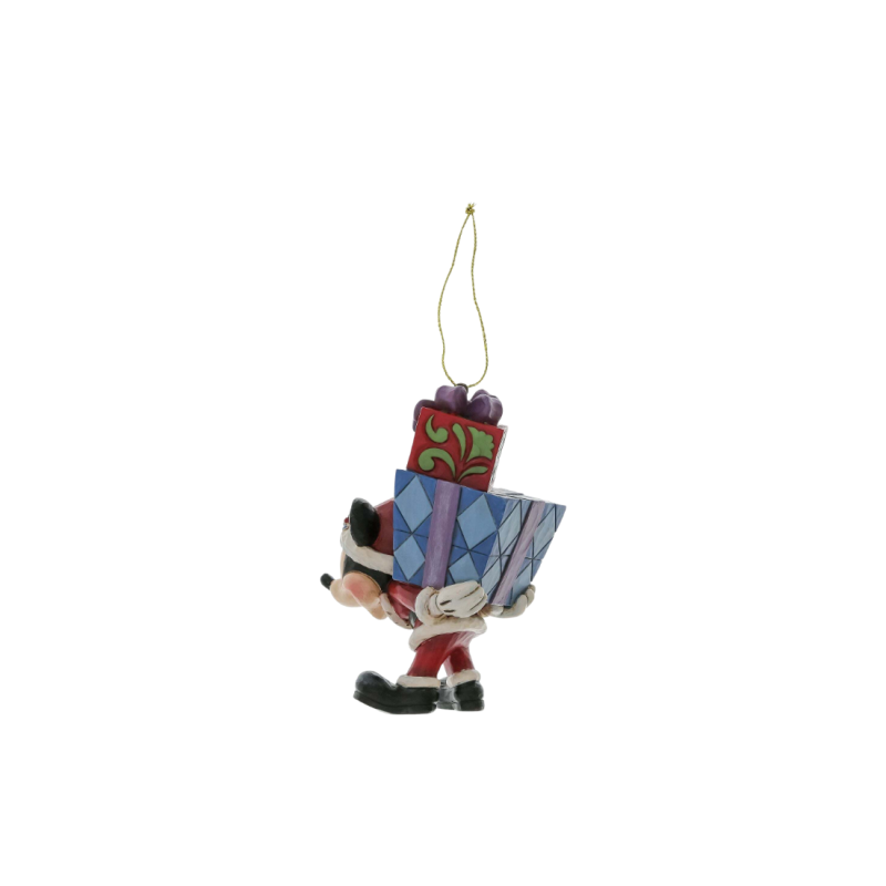 Figurine Mickey avec des cadeaux sur le dos ho Disney Traditions 6017547