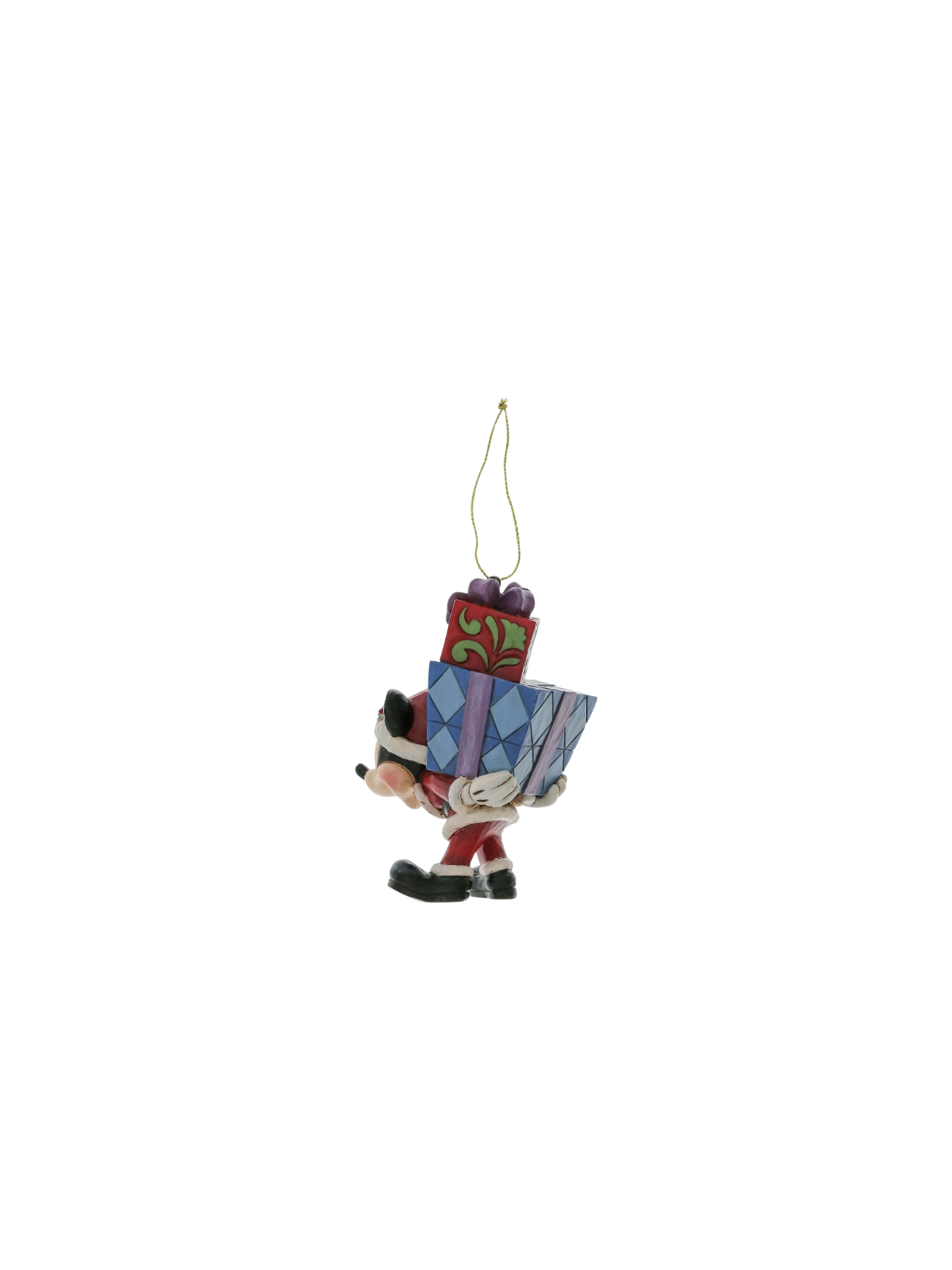 Figurine Mickey avec des cadeaux sur le dos ho Disney Traditions 6017547