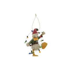 Figurine Donald enveloppé de guirlandes de noël ho Disney Traditions 6017548