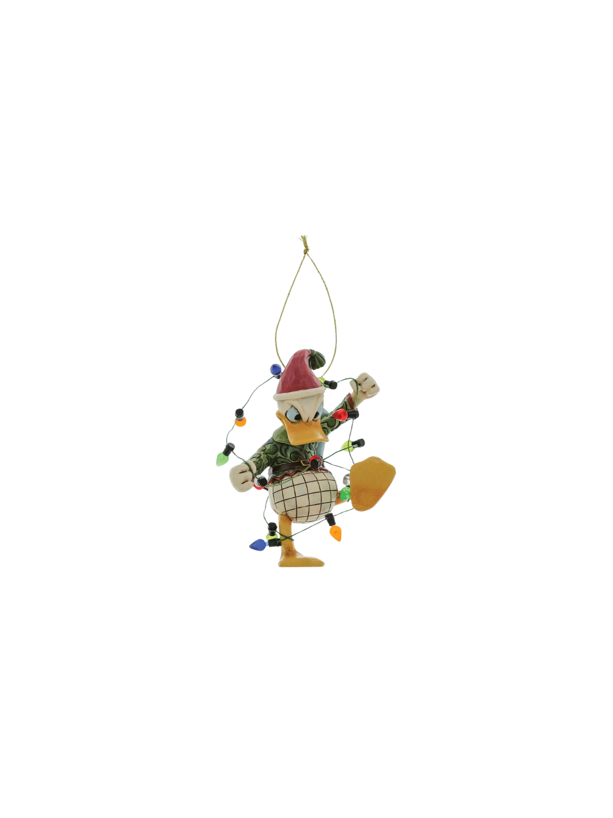 Figurine Donald enveloppé de guirlandes de noël ho Disney Traditions 6017548